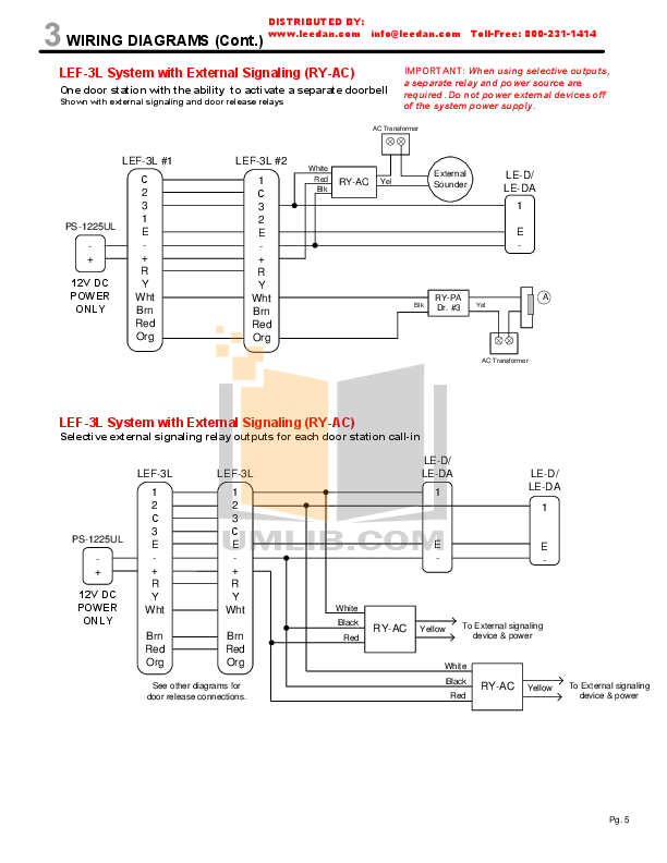 Aiphone Lef 3l Wiring Diagram